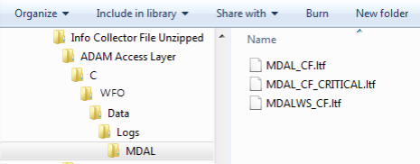 Directory structure for one component in a zip file graphic